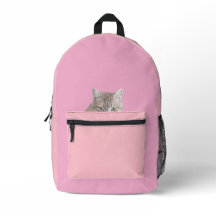 Rusty, a mochila rosa-gato