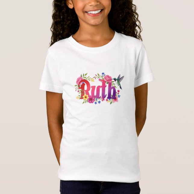 Ruth - Camisa Personalizada - Para Crianças (Frente)