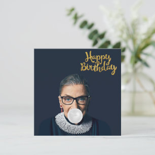 Ruth Ginsburg soprando chiclete Feliz aniversário