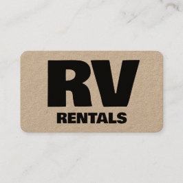 RV Rentals Custom QR Cartão de visita