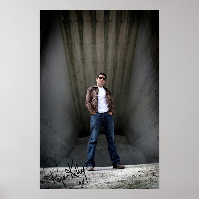 Ryan Kelly Music - Poster "assinado" - Armazém (Frente)