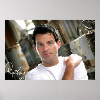 Ryan Kelly Music - Poster - Branco simples T "Assi