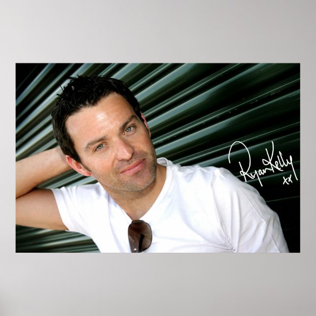 Ryan Kelly Music - Poster - Green-"Signed" (Frente)