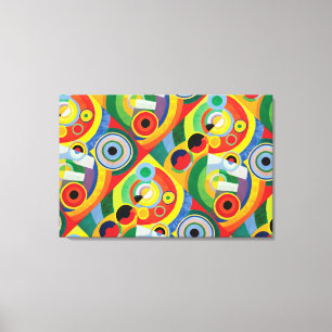 Rythme Joie de Vivre por Robert Delaunay Canvas P