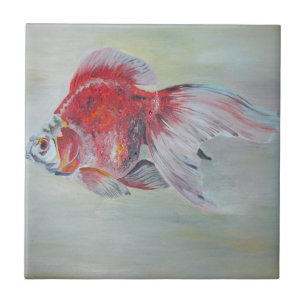 Ryukin Goldfish — Pintura em acrílico