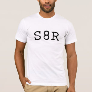 S8R - Camisa T de skater