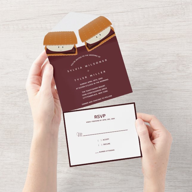 S’more Comida Wedding (Aba destacável)
