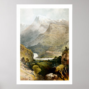 S Mount Kosciuszko Austrália impressão de Arquivam