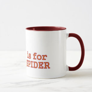 S para a caneca da aranha
