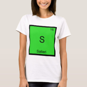 S - Salieri Camiseta engraçada com símbolo de elem