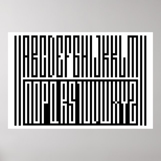 SA.0294 - Alphabeth Extra Large Poster (Frente)