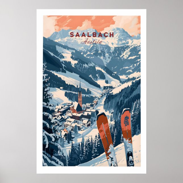Saalbach Impressão Áustria 1 (Frente)