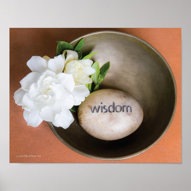 Sabedoria, 14" x 11" - Poster de Arquivamento Matt (Frente)