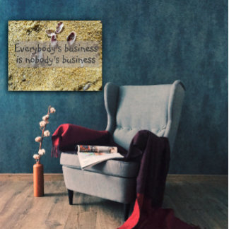 Sabedoria de negócios de todos dizendo poster