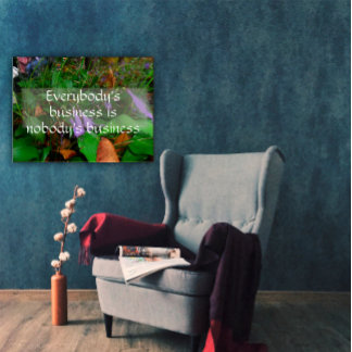 Sabedoria de negócios de todos dizendo poster