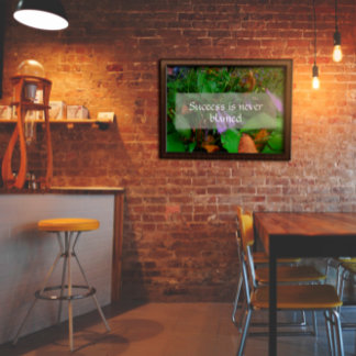 Sabedoria de sucesso dizendo poster de foto