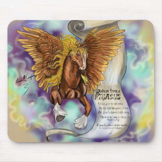 Sabedoria de um Pegasus, mousepad (Frente)