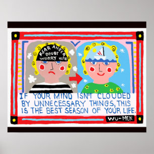 Sabedoria de um poster do mestre de zen