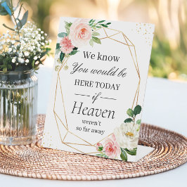 Sabemos Que Estaria Aqui Dourado Frame Blush Flora