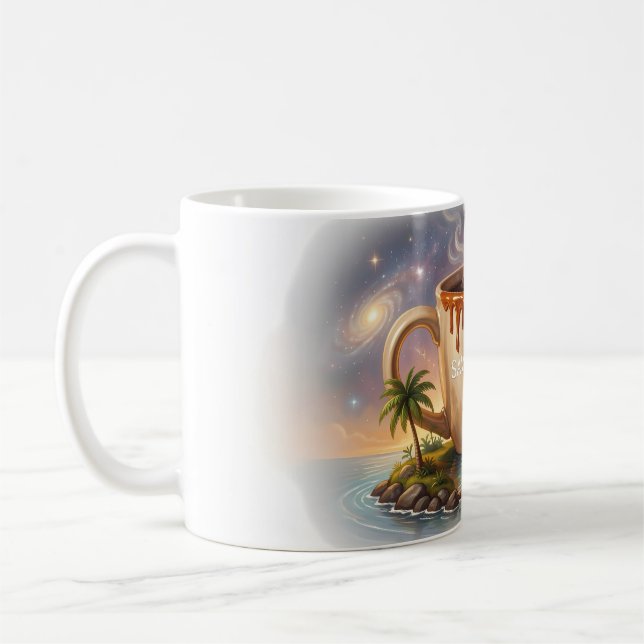 Saboreie Este Caneca de Sonhos de Café Tropical (Esquerda)