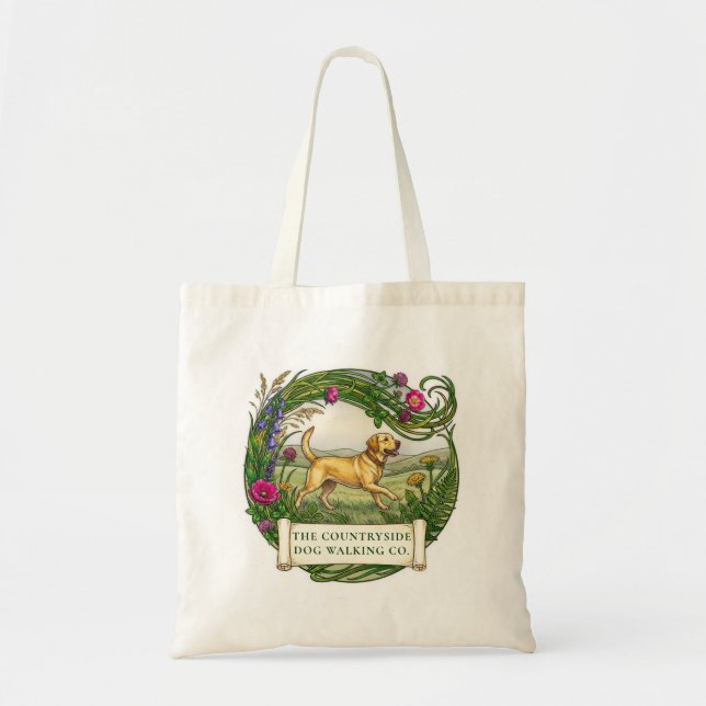 Saca Labrador Bolsa Tote com Logotipo Personalizad (Frente)