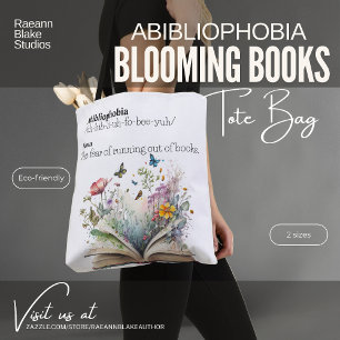 Saca Tote Abibliophobia Blooming Books