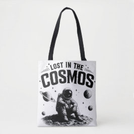Saca Tote Branca Astronauta Perdido no Cosmos