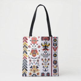 Saca Tote Floral Arte Popular Rústica
