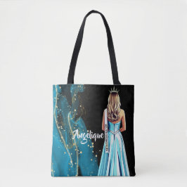 Saca Tote Pageant Portrait Turquoise Dreams
