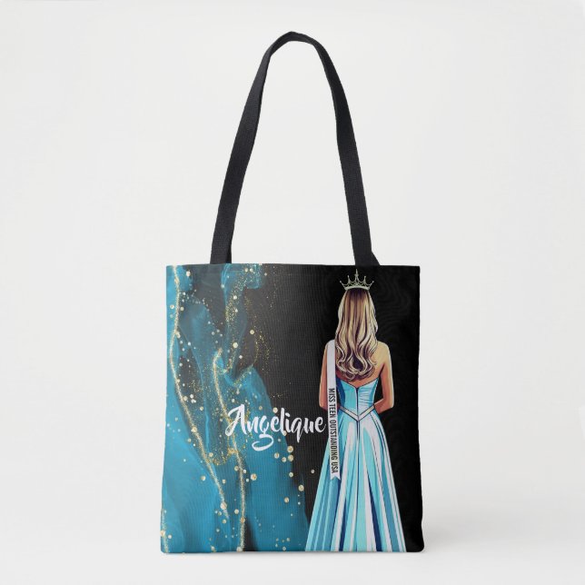 Saca Tote Pageant Portrait Turquoise Dreams (Frente)