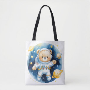 Saca Tote Urso Astronauta Espacial Fofo