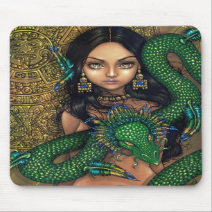 "Sacerdotisa de Quetzalcoatl" Mousepad