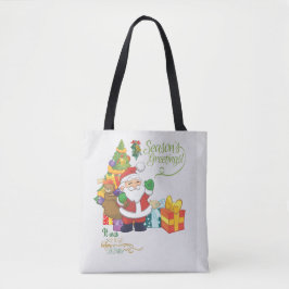 Saco/ bolsa de compra de Tote de Christmass