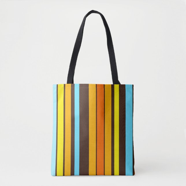 Saco Colorido de Tote Stripe (Frente)