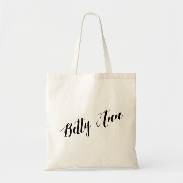 Saco de bolsa personalizado Betty do roteiro Ann (Frente)