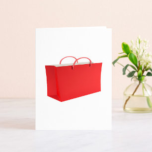 Saco de Compras Vermelho Vibrante