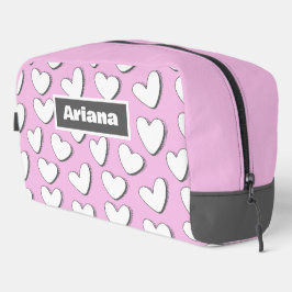 Saco de ferramenta de coração branco