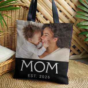 Saco de Foto Tote Preto Tipografia Estabelecida pe