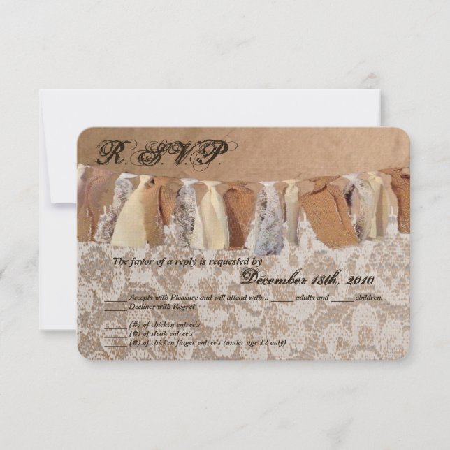 Saco de papel kraft para cartão de resposta 3,5x5  (Frente)