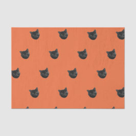 Saco de presente de papel de gato preto das bruxas