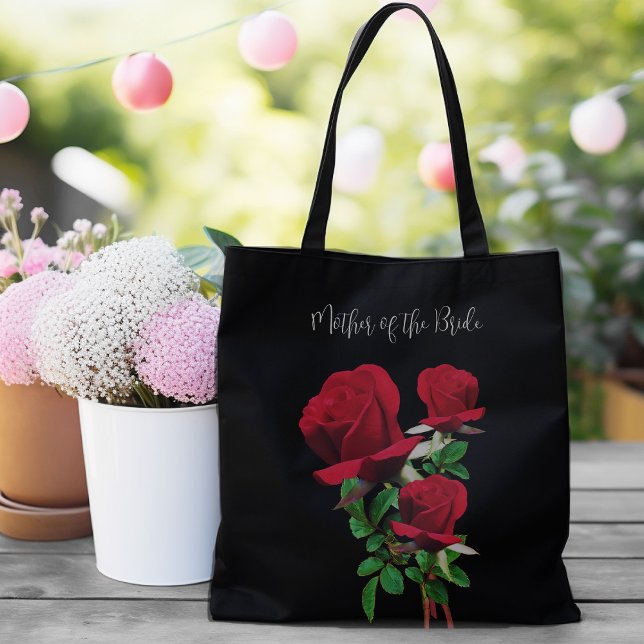 Saco de Presente Tote de Noiva Mães Rosas Vermelha (Criador carregado)