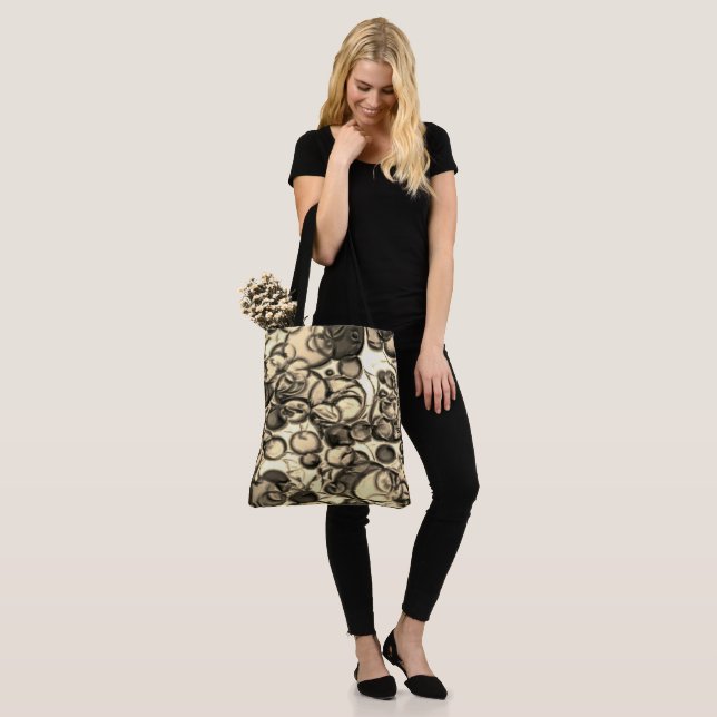 Saco de Tote "Abstrato Neutro de Diversão" (No(a) Modelo)