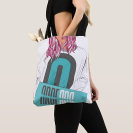 Saco de Tote All-Over-Impressão da Marca da do Ar