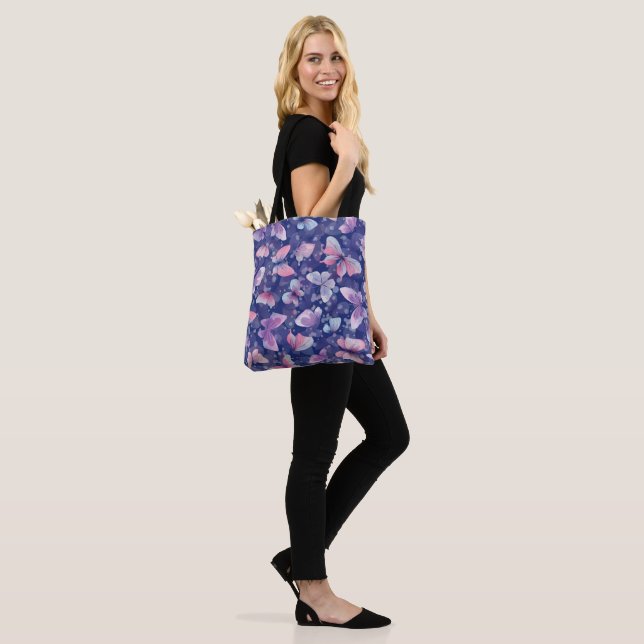 Saco de Tote All-Over-Impressão, padrão de borbole (No(a) Modelo)