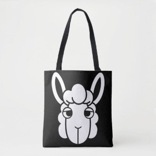 Saco de Tote Alpaca Preto e Branco por Luz
