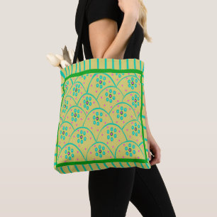 Saco de Tote Amarelo Baja Blooms