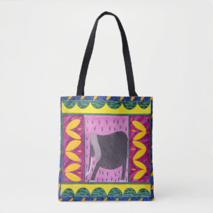 Saco de Tote Amarelo do Elefante Queniano