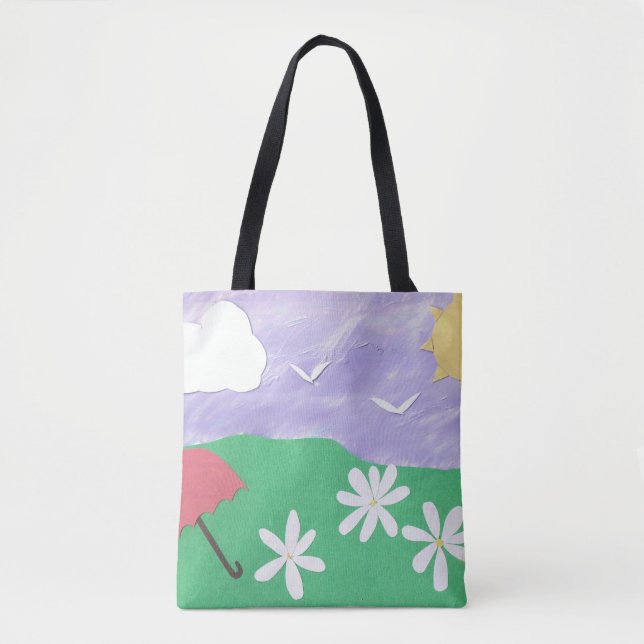 Saco de Tote com Cena Exterior (Frente)