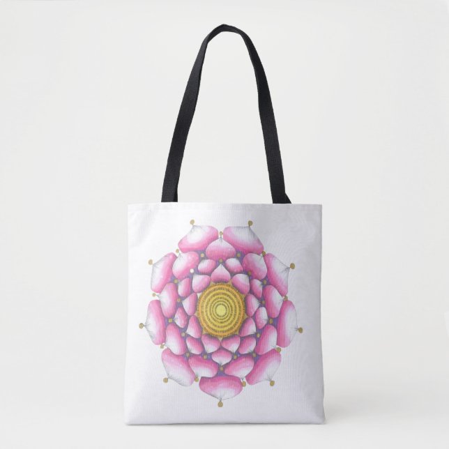 Saco de Tote com Mandala Design (Frente)