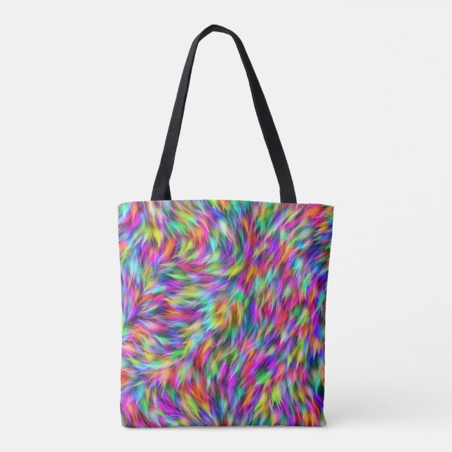 Saco de Tote com Peles de Leopardo (Verso)